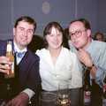 Riki, Chris' missus and Chris Beard, Riki's Wedding, Treboeth, Swansea - 7th May 1996