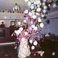 There's a bridesmaid in the mass of balloons, Riki's Wedding, Treboeth, Swansea - 7th May 1996