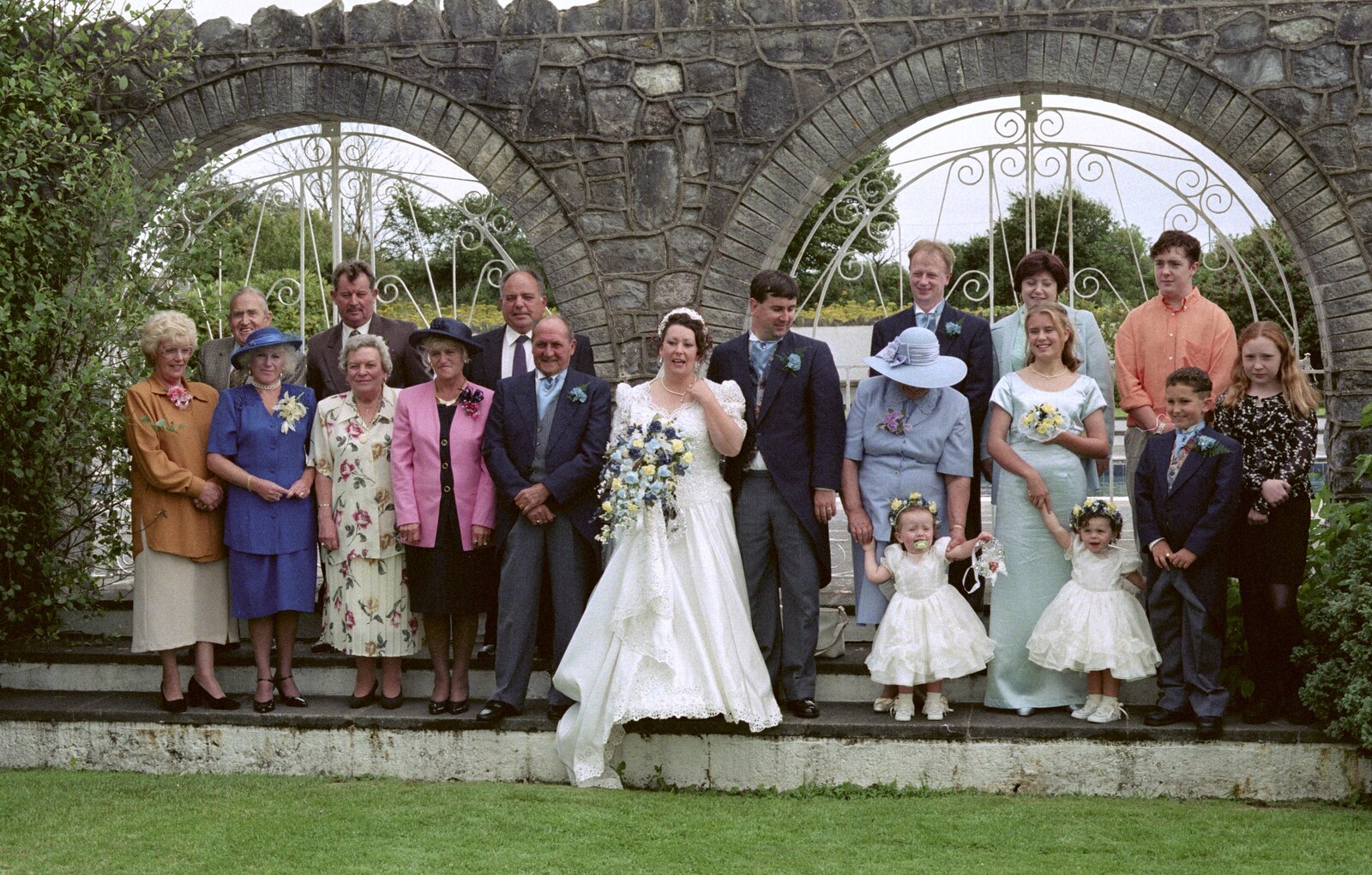 Riki's Wedding, Treboeth, Swansea - 7th May 1996: A wedding photo