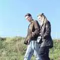 Sean and Carole walk the clifftop at Southwold, Riki's Wedding, Treboeth, Swansea - 7th May 1996