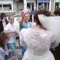 Boxes of confetti come out, Riki's Wedding, Treboeth, Swansea - 7th May 1996