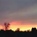 A sunset over the side field, Riki's Wedding, Treboeth, Swansea - 7th May 1996