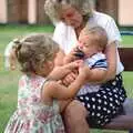 Jean has a go of the sprog, Mel and Andy Visit, Stuston, Suffolk - 16th May 1996