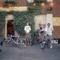 Bill, Apple, John Willy and Alan outside the Six Bells, A BSCC Ride to the Six Bells, Gislingham, Suffolk - 21st May 1996