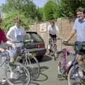 In the car park of the Bramford Queen, The First BSCC Bike Ride to Southwold, Suffolk - 10th June 1996