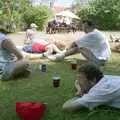 In the garden of the Walberswick Bell, The First BSCC Bike Ride to Southwold, Suffolk - 10th June 1996