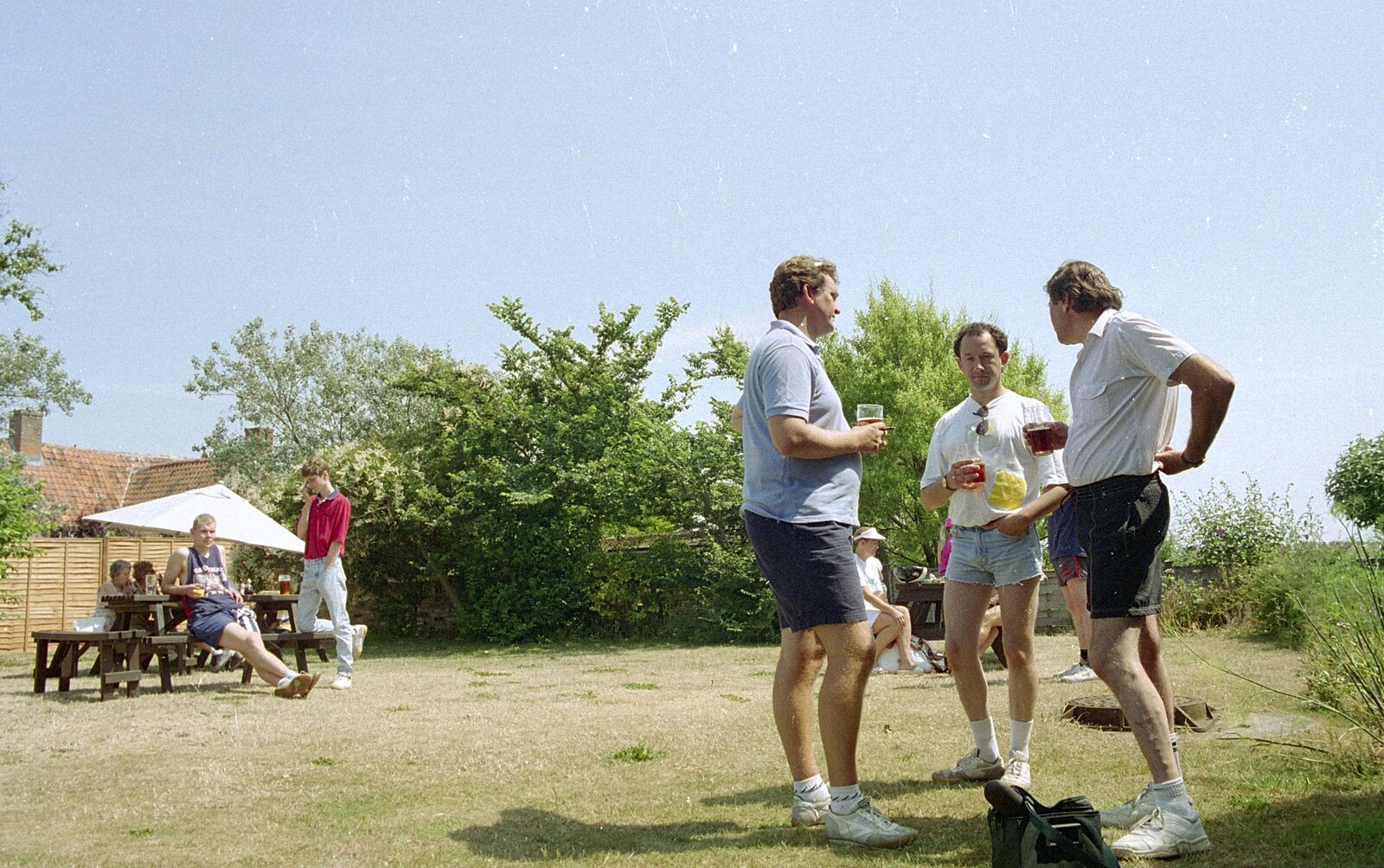 Philip, DH and Alan talk about stuff from The First BSCC Bike Ride to Southwold, Suffolk - 10th June 1996