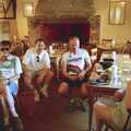 Apple, DH, Keith and Helen in the Bramford Queen, The First BSCC Bike Ride to Southwold, Suffolk - 10th June 1996