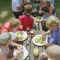 Food at the Walberswick Bell, The First BSCC Bike Ride to Southwold, Suffolk - 10th June 1996