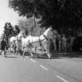 The coach pulls in off the A140, The Norwich Union Mail Coach Run, The Swan Inn, Brome - 15th June 1996