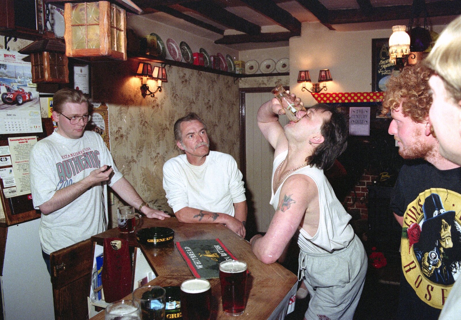 Jimmy finishes from A Welly Boot of Beer at the Swan Inn, Brome, Suffolk - 15th June 1996