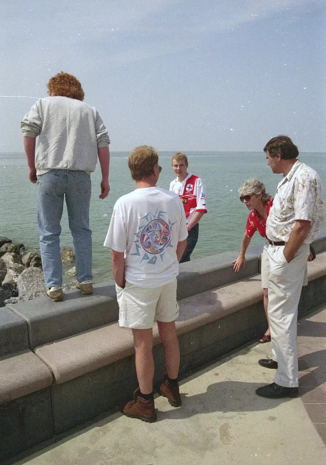 Wavy's on the wall, from A Brome Swan Trip to Wimereux, France - 20th June 1996