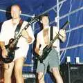 Sean on a headless guitar, Sean's ElstedBury Festival, Elsted, West Sussex - 12th July 1996