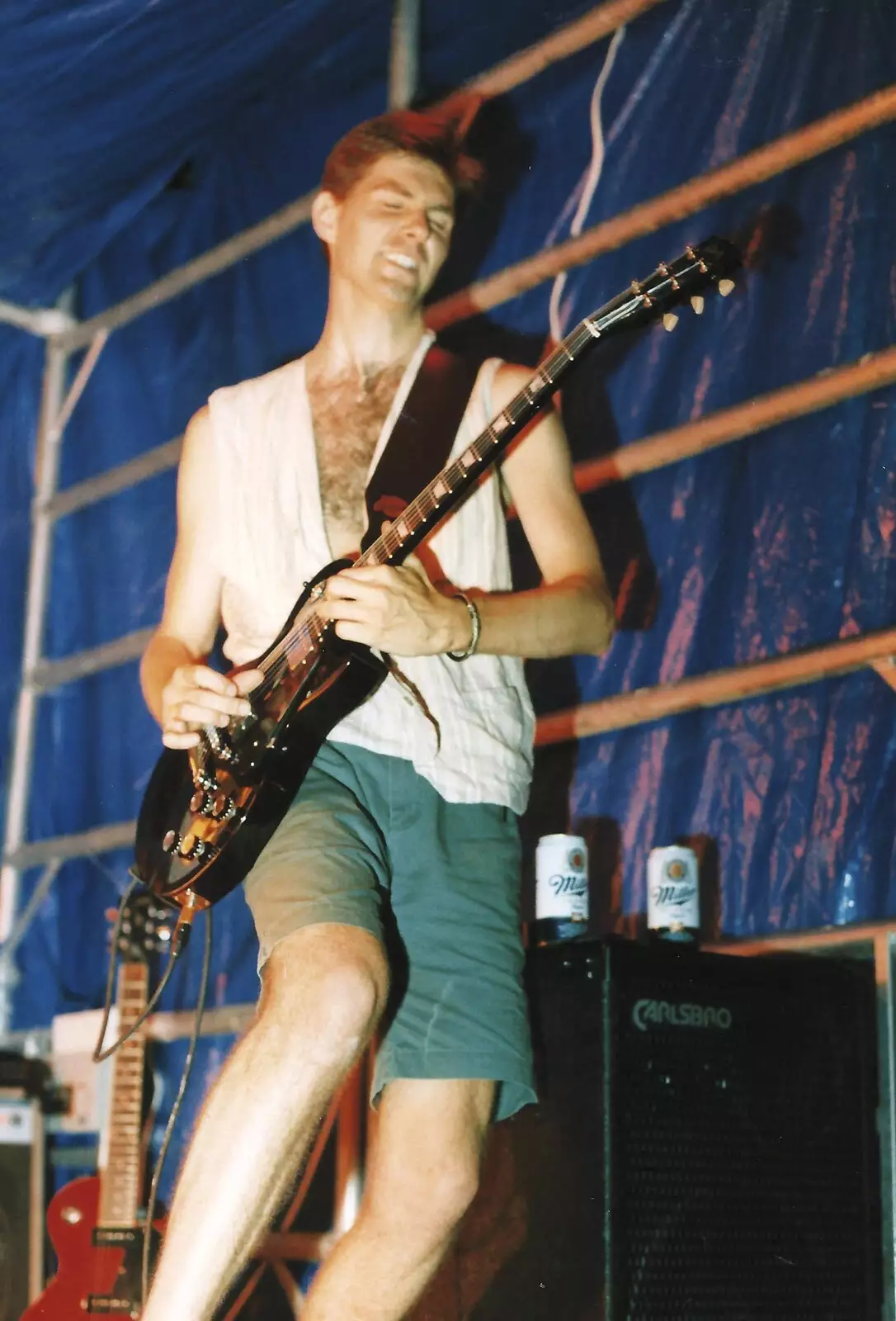 In a guitar moment, from Sean's ElstedBury Festival, Elsted, West Sussex - 12th July 1996