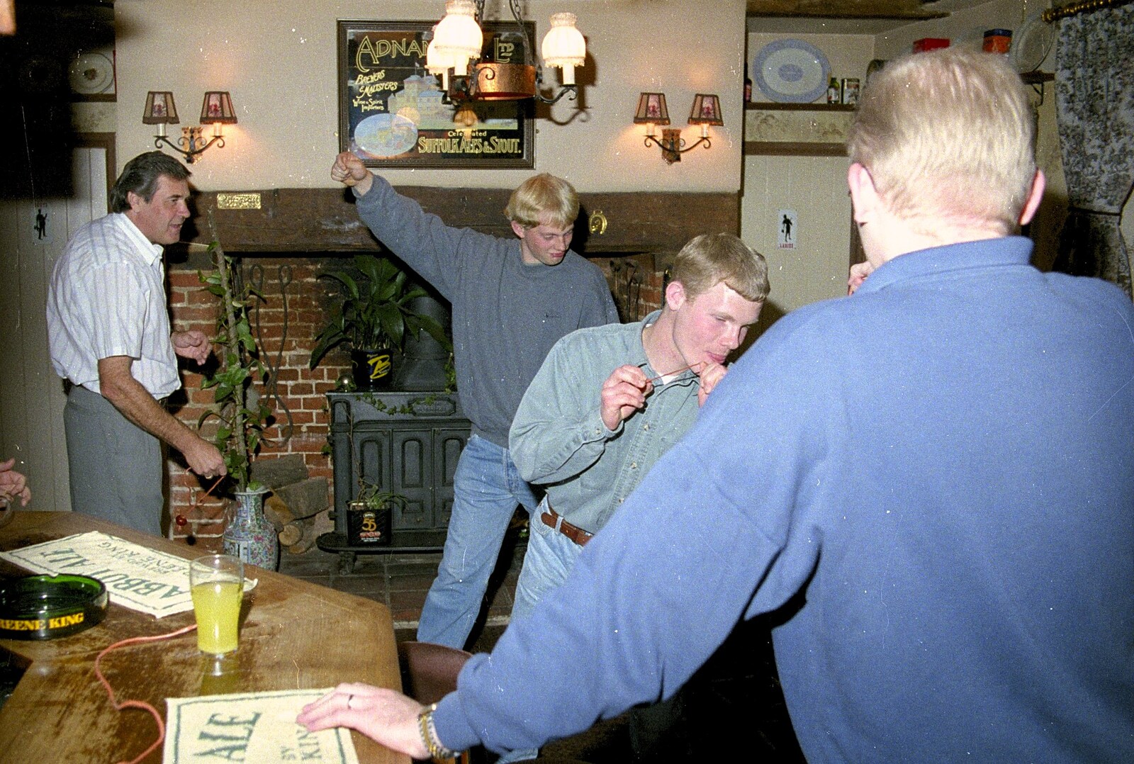 Paul's conker disappears from A Conkers Night and CISU in the Eagle, Brome and Ipswich, Suffolk - 14th September 1996
