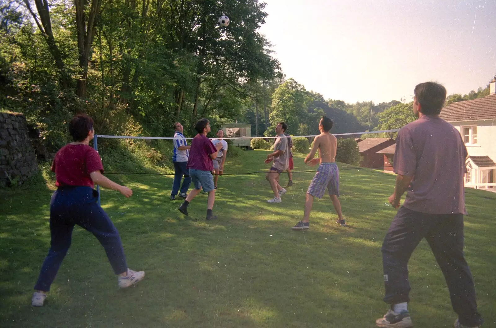 One of many games of volleyball, from CISU At Low Briery, Keswick, Cumbria - 18th September 1996