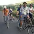 Phil and Dougie arrive at the top of the hill, CISU At Low Briery, Keswick, Cumbria - 18th September 1996