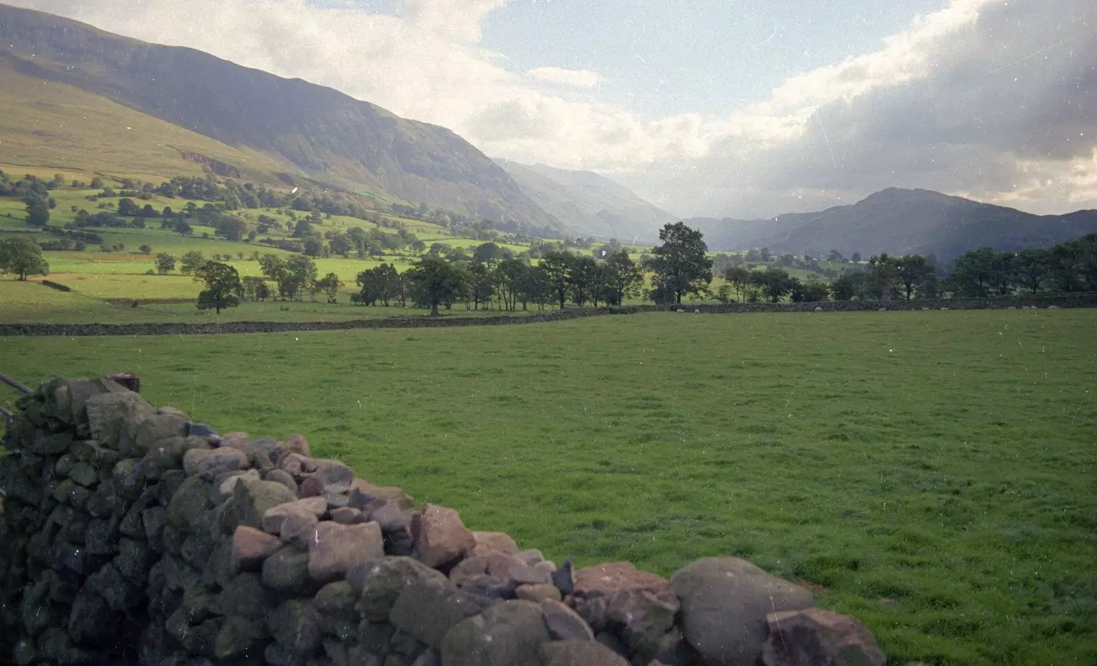 Dry stone wall and a dramatic landscape, from CISU At Low Briery, Keswick, Cumbria - 18th September 1996