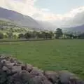 Dry stone wall and a dramatic landscape, CISU At Low Briery, Keswick, Cumbria - 18th September 1996