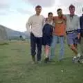 The gang at Castlerigg Stone Circle, CISU At Low Briery, Keswick, Cumbria - 18th September 1996