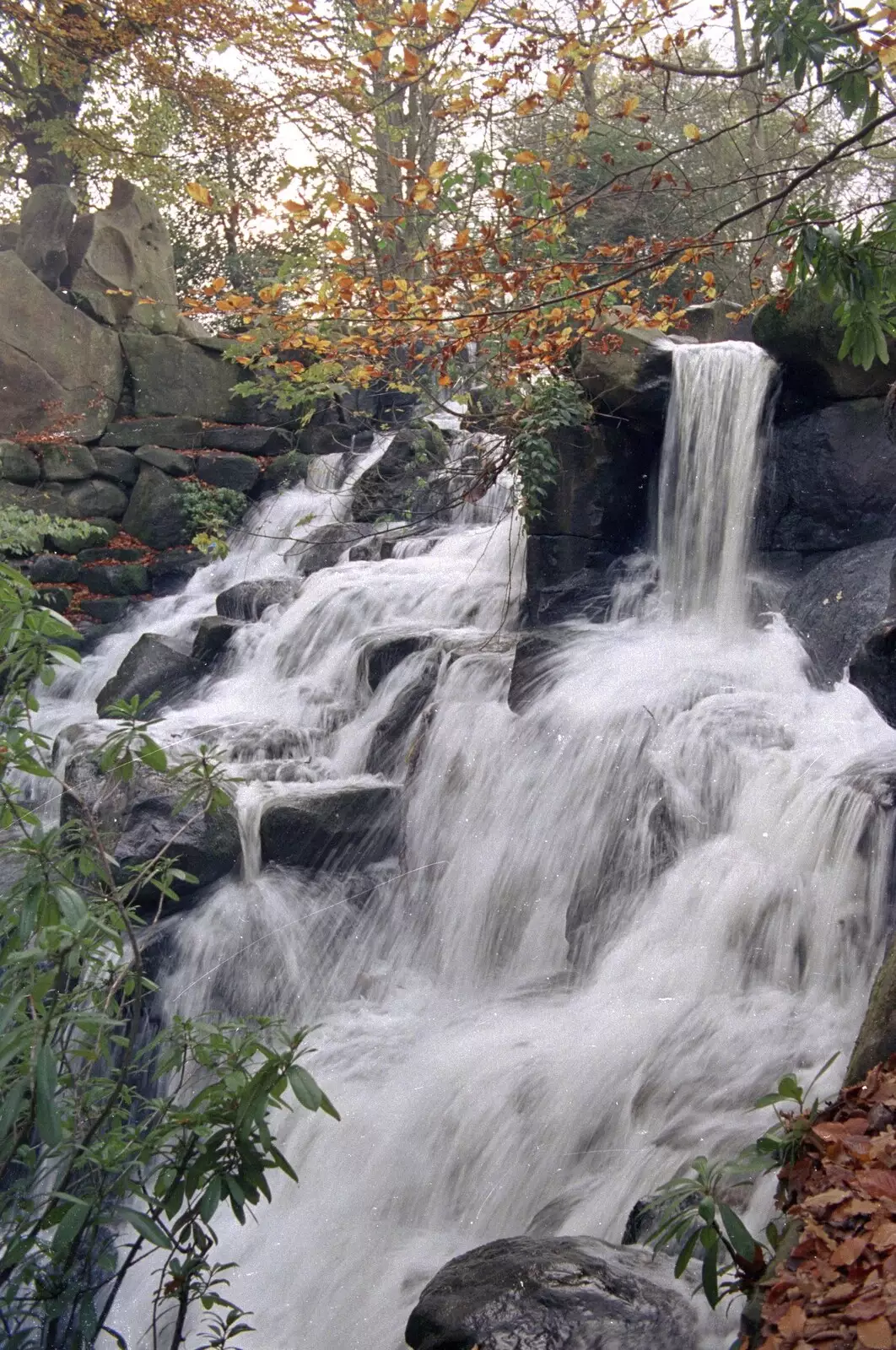 A waterfall, from CISU At Low Briery, Keswick, Cumbria - 18th September 1996