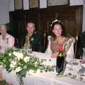 Stuart and Sarah's CISU Wedding, Naworth Castle, Brampton, Cumbria - 21st September 1996, Stuart and the Top Table