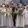 A wedding group, Stuart and Sarah's CISU Wedding, Naworth Castle, Brampton, Cumbria - 21st September 1996