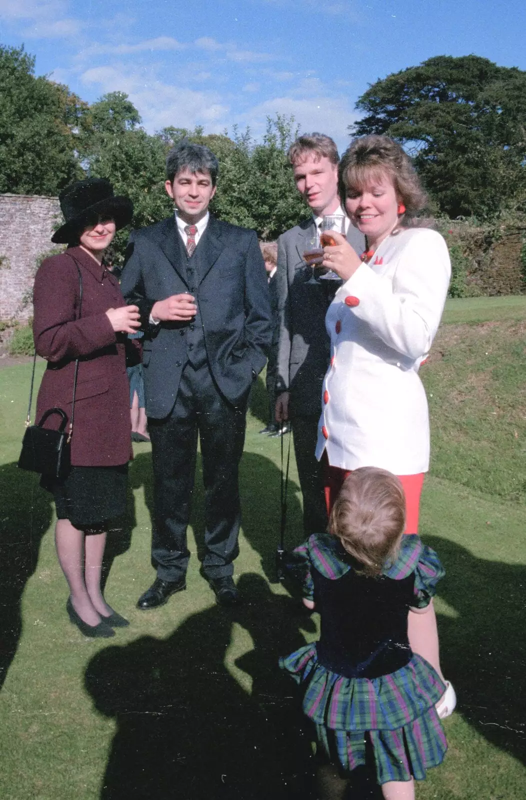 Neil, Joe and Sheila, from Stuart and Sarah's CISU Wedding, Naworth Castle, Brampton, Cumbria - 21st September 1996