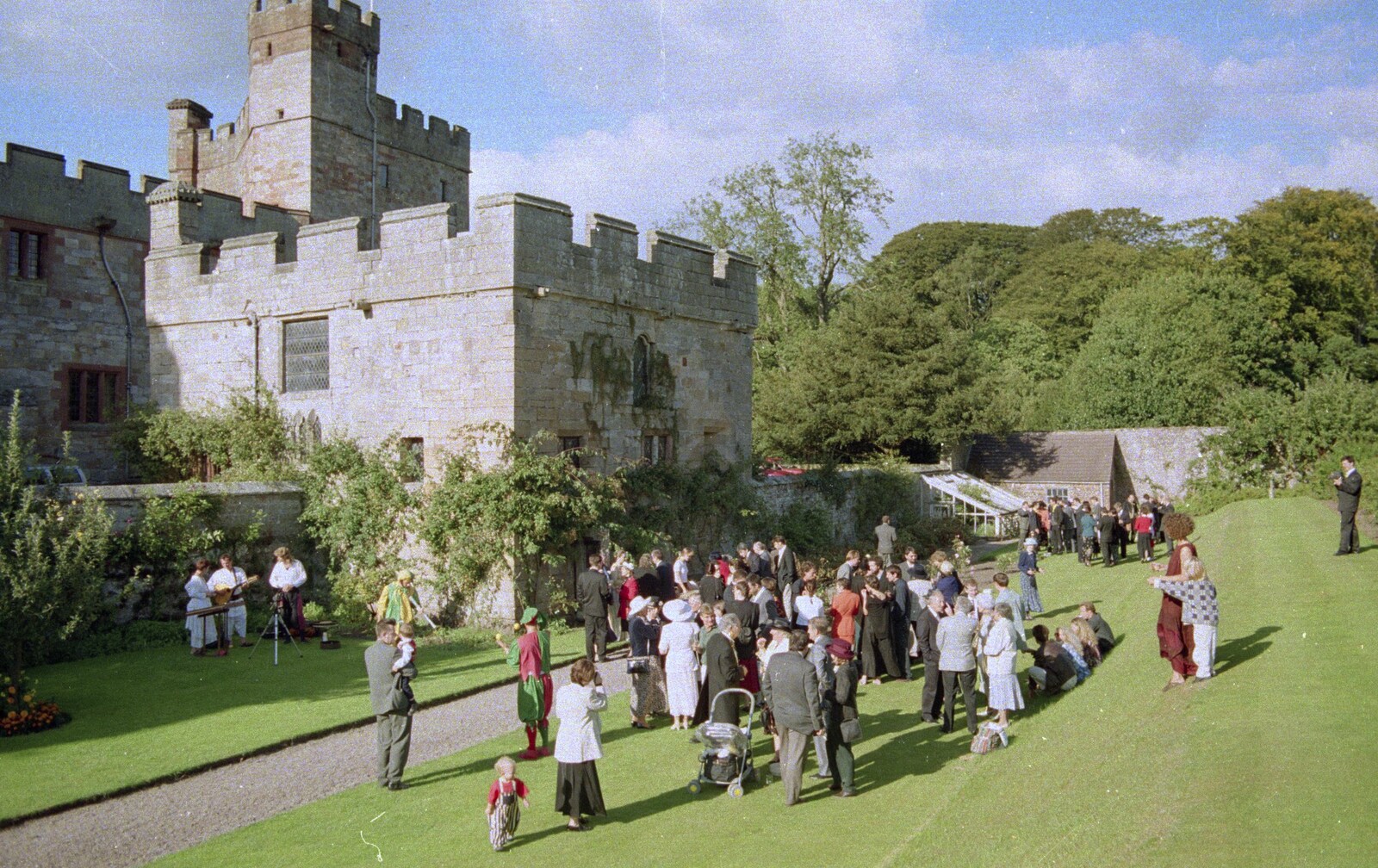 Stuart and Sarah's CISU Wedding, Naworth Castle, Brampton, Cumbria - 21st September 1996: Out in the castle grounds