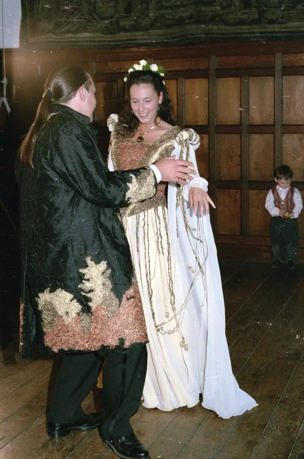 Stuart and Sarah dance, from Stuart and Sarah's CISU Wedding, Naworth Castle, Brampton, Cumbria - 21st September 1996