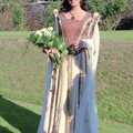 Sarah's dress, Stuart and Sarah's CISU Wedding, Naworth Castle, Brampton, Cumbria - 21st September 1996