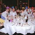 The CISU table: Jon, Foxy, Andrew, Phil, Carl, Trev, Brian, Paul and Dougie, Stuart and Sarah's CISU Wedding, Naworth Castle, Brampton, Cumbria - 21st September 1996