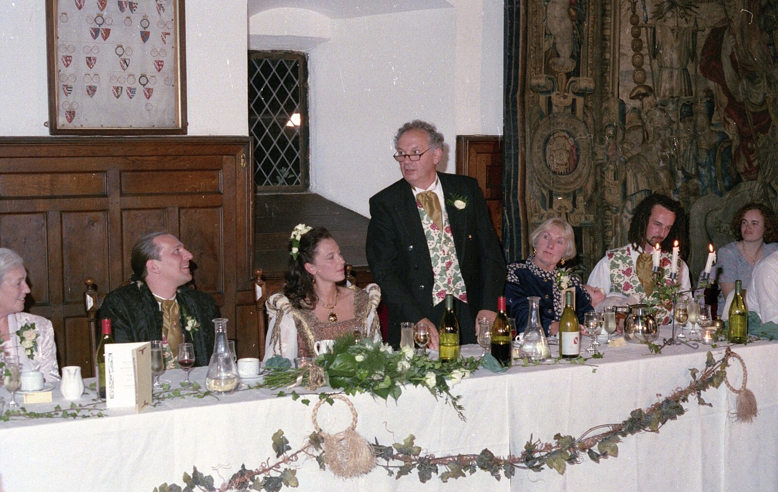 Stuart and Sarah's CISU Wedding, Naworth Castle, Brampton, Cumbria - 21st September 1996: The bride's father does a speech