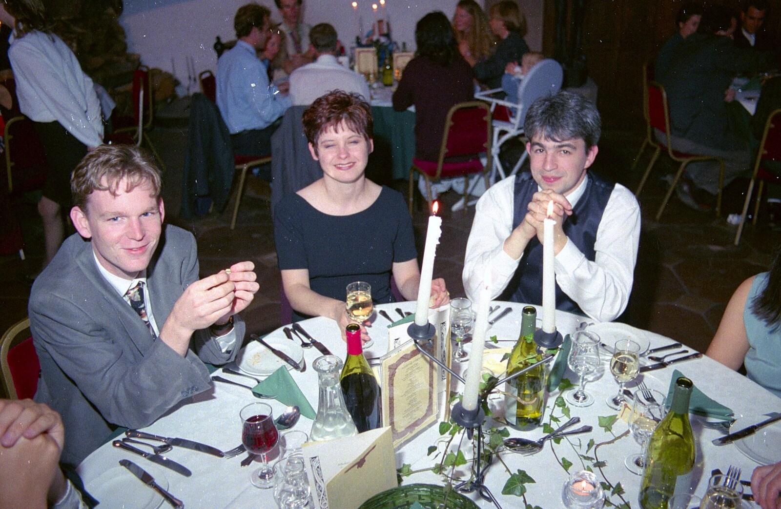 Stuart and Sarah's CISU Wedding, Naworth Castle, Brampton, Cumbria - 21st September 1996: Joe, Lisa and Neil