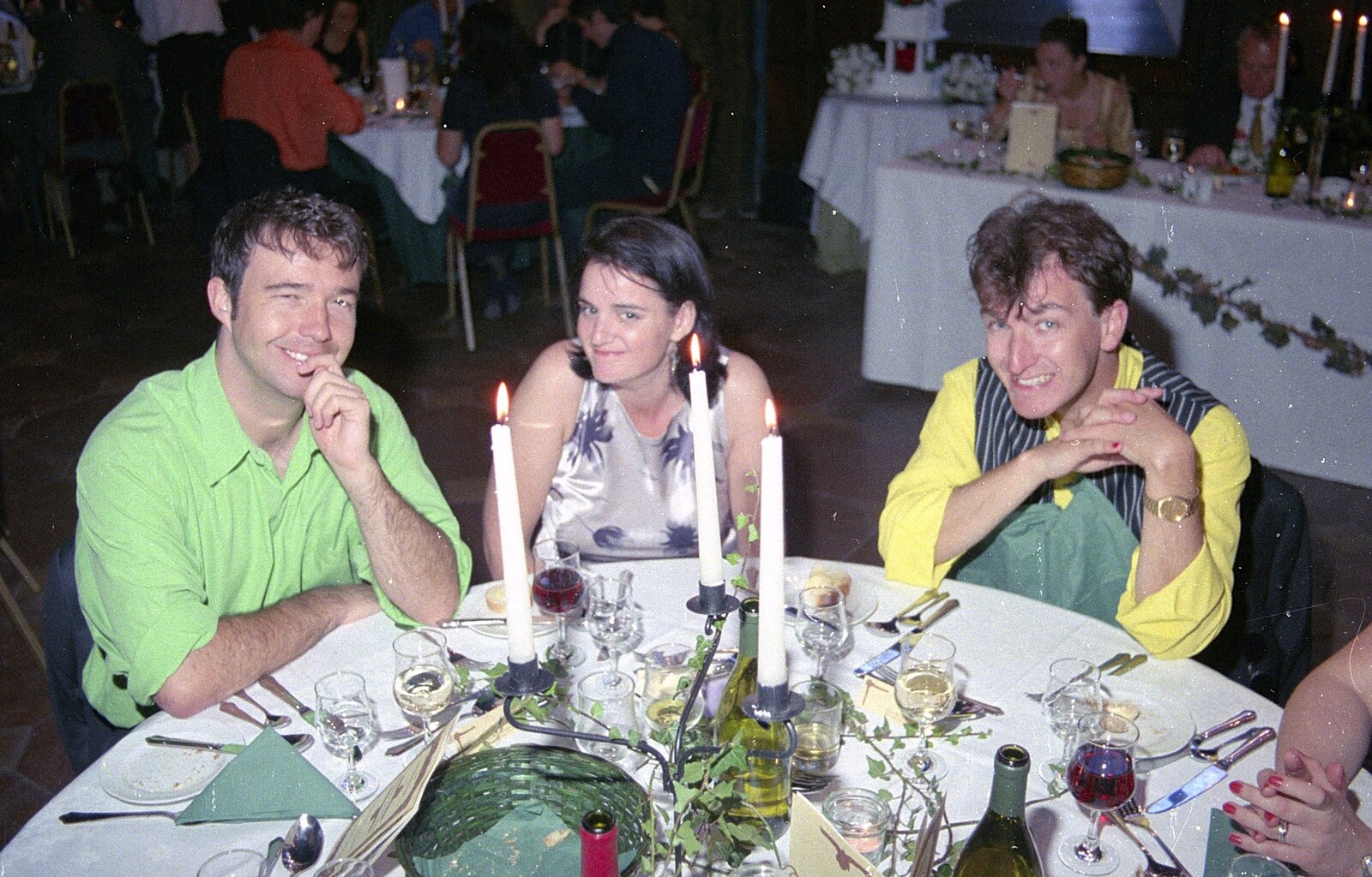 Stuart and Sarah's CISU Wedding, Naworth Castle, Brampton, Cumbria - 21st September 1996: Tim, Gail and Phil