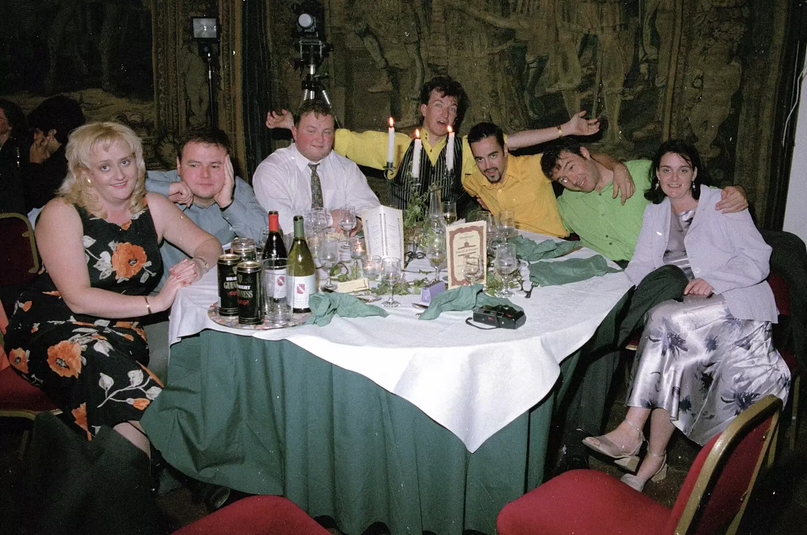 Sean looks a little glum as Phil gets excited, from Stuart and Sarah's CISU Wedding, Naworth Castle, Brampton, Cumbria - 21st September 1996