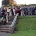 Stuart and Sarah's CISU Wedding, Naworth Castle, Brampton, Cumbria - 21st September 1996, A confetti moment
