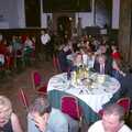 Dinner conversation, Stuart and Sarah's CISU Wedding, Naworth Castle, Brampton, Cumbria - 21st September 1996