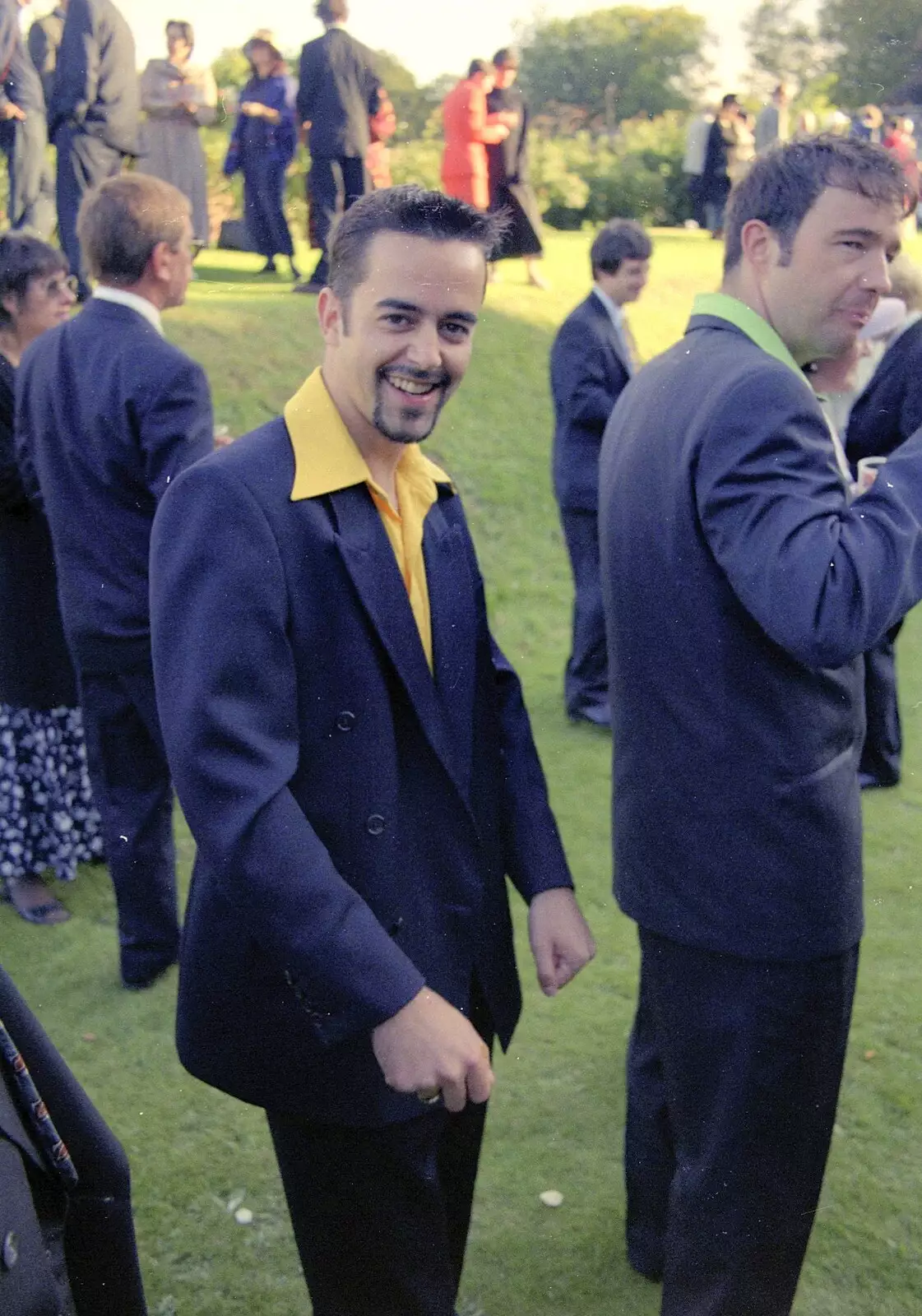 Trev and his wicked suit, from Stuart and Sarah's CISU Wedding, Naworth Castle, Brampton, Cumbria - 21st September 1996