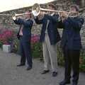 Stuart and Sarah's CISU Wedding, Naworth Castle, Brampton, Cumbria - 21st September 1996, Neil (right) helps out with trumpet duties