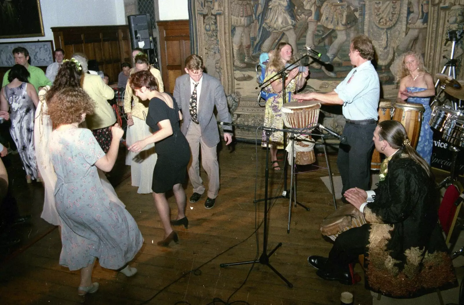 Joe does some dancing, from Stuart and Sarah's CISU Wedding, Naworth Castle, Brampton, Cumbria - 21st September 1996