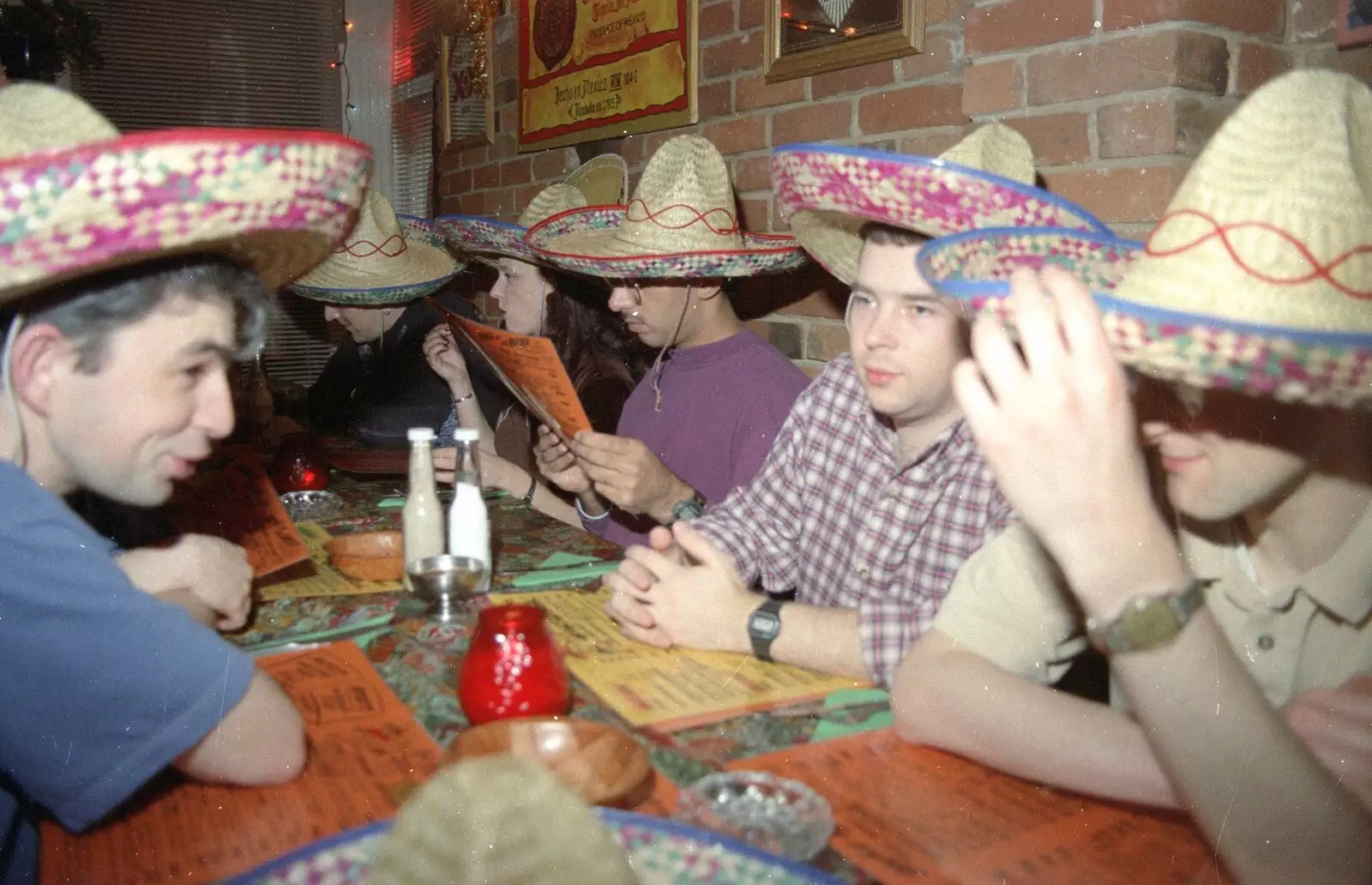 Russell looks on, from A CISU Night at Los Mexicanos Restaurant, Ipswich - 15th December 1996