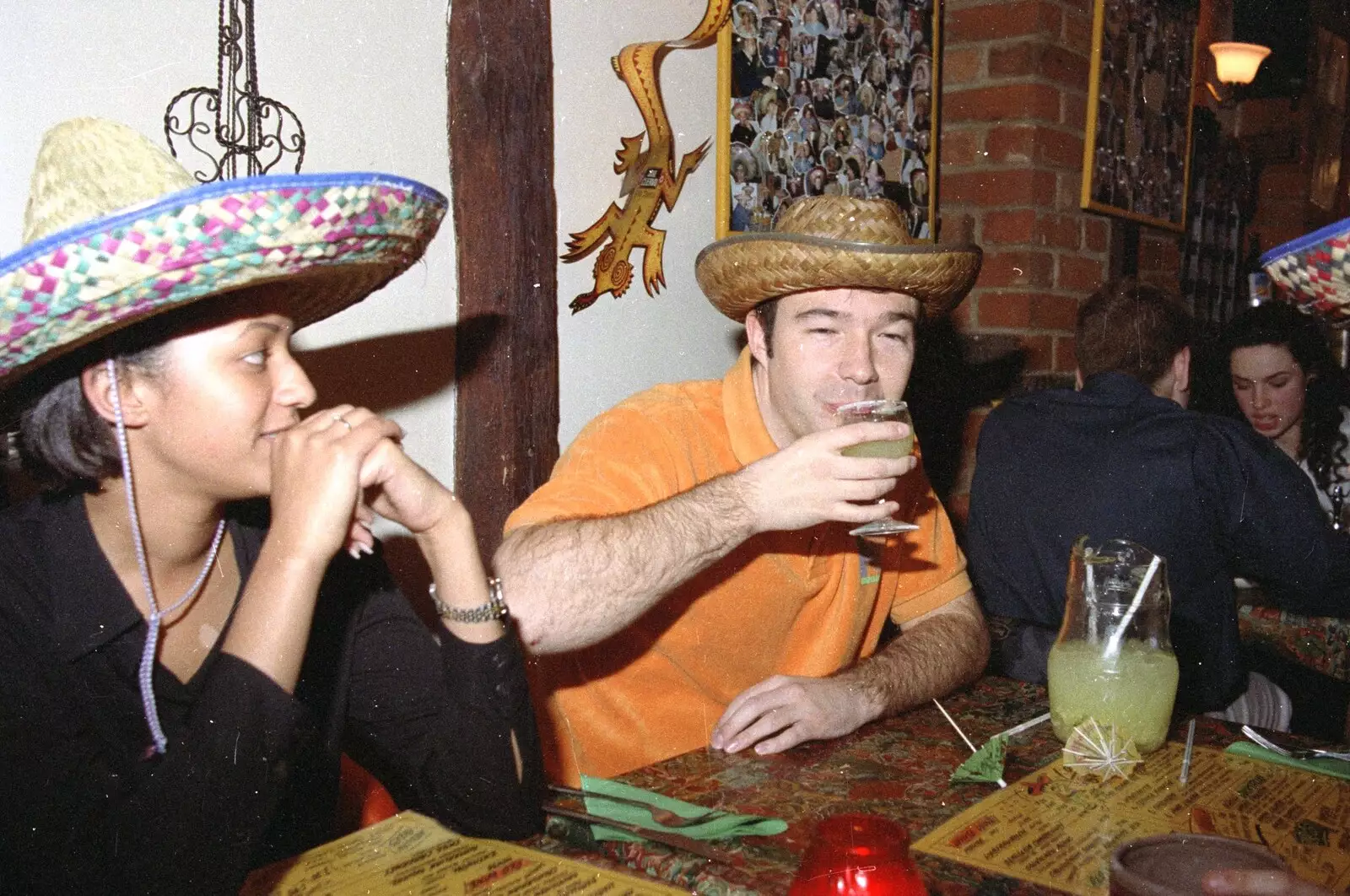 Tim's on the Margheritas, from A CISU Night at Los Mexicanos Restaurant, Ipswich - 15th December 1996