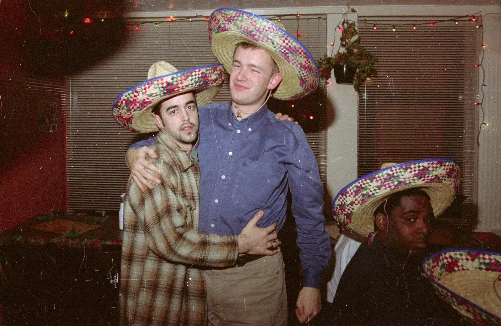 Trev and Nosher, from A CISU Night at Los Mexicanos Restaurant, Ipswich - 15th December 1996