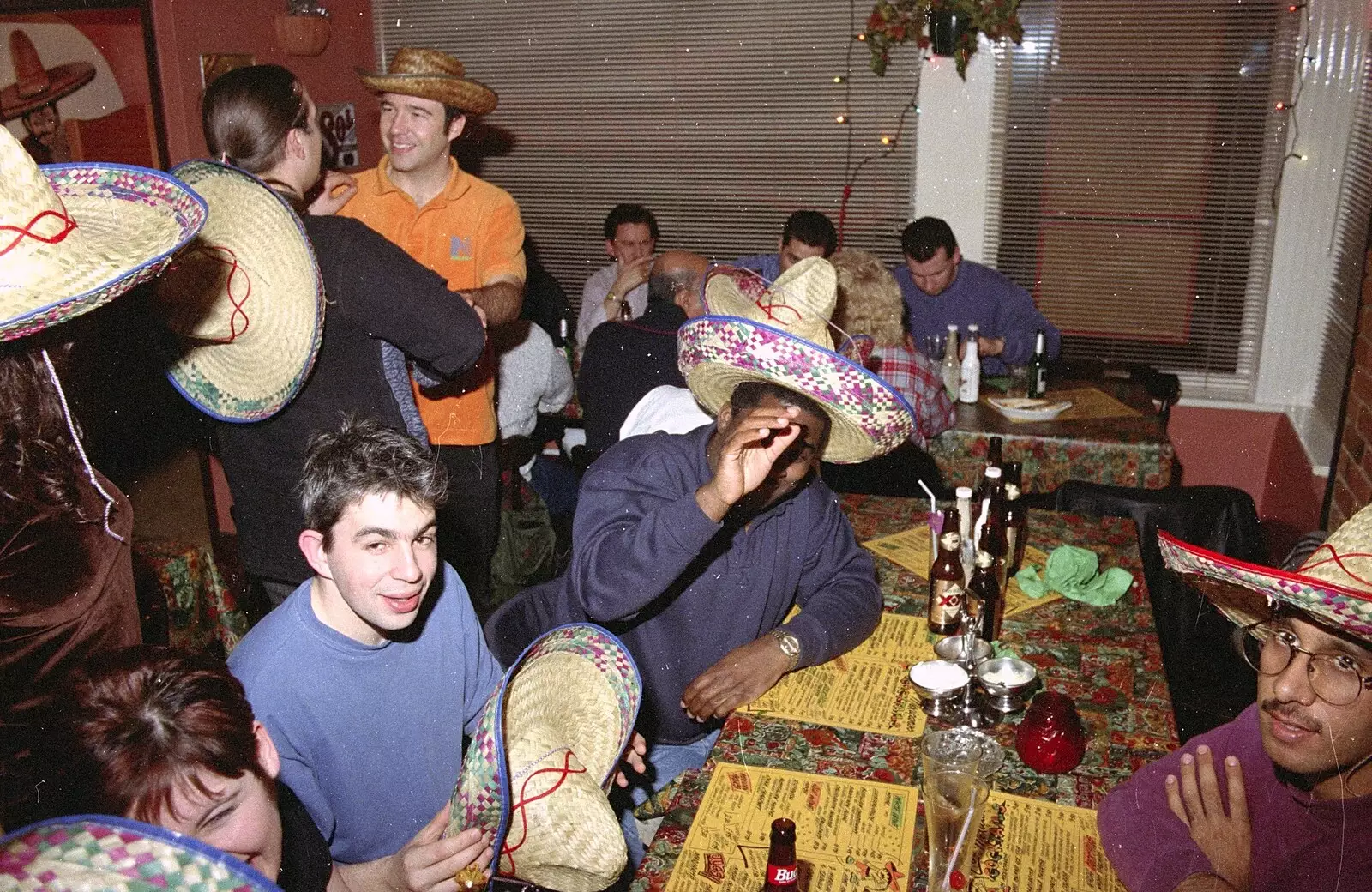 A crowded room, from A CISU Night at Los Mexicanos Restaurant, Ipswich - 15th December 1996