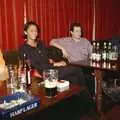 Tim, Natalie, Russell and Carl in the SCC social club bar, A CISU Night at Los Mexicanos Restaurant, Ipswich - 15th December 1996