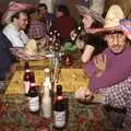 Carl, Phil, Raj and Russell, A CISU Night at Los Mexicanos Restaurant, Ipswich - 15th December 1996