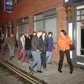 The SCC gang roam the streets of Ipswich, A CISU Night at Los Mexicanos Restaurant, Ipswich - 15th December 1996