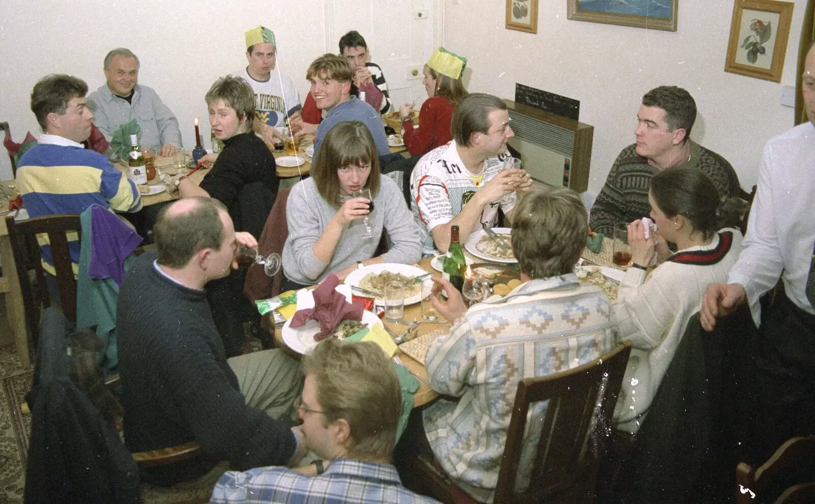 Party conversation, from Hamish's Thirtieth Birthday, Hare and Hounds, Sway, Hampshire - 19th December 1996