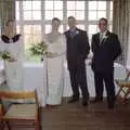 Helen, Pauline, Graham and Roger, The Brome Swan at Graham and Pauline's Wedding, Gissing Hall, Norfolk - 28th April 1997